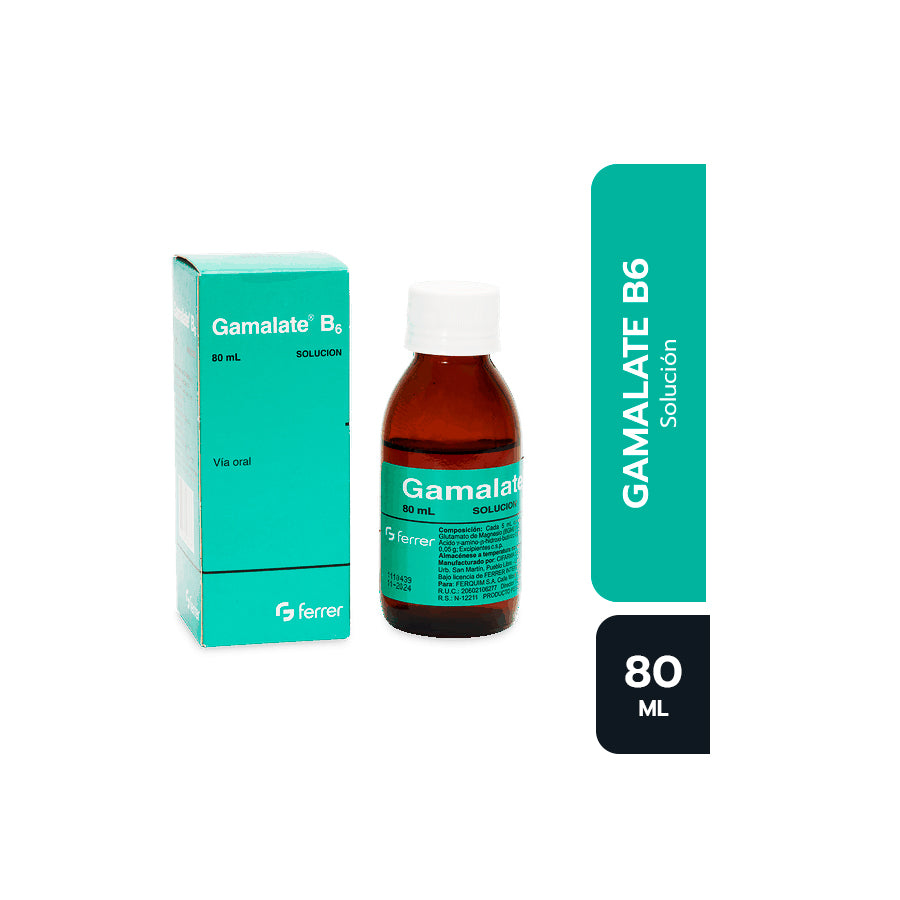 Gamalate B6 Solución Oral - Frasco 80 ml
