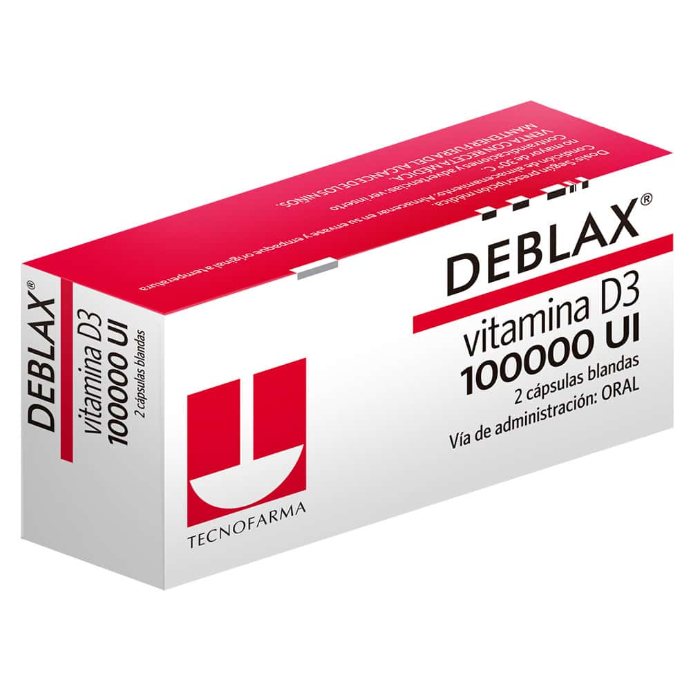 Deblax D3 100 000 ui Cápsulas - Caja 2 und
