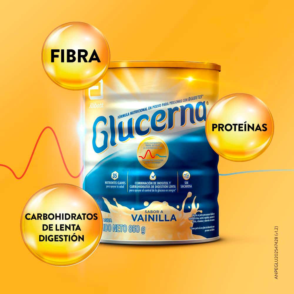 Glucerna en Polvo Sabor Vainilla - Lata 850 g