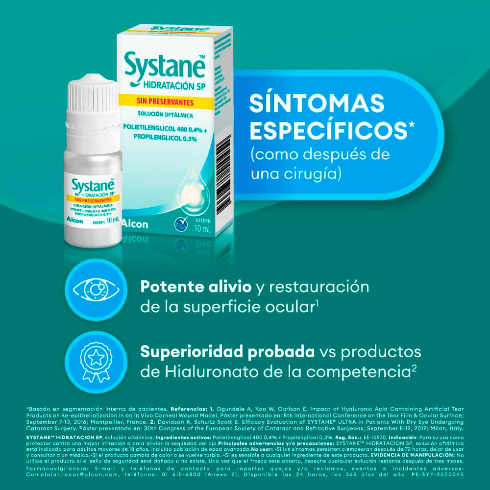 Systane Hidratación SP 0.4% + 0.3% Solución Oftálmica - Frasco 10 ml