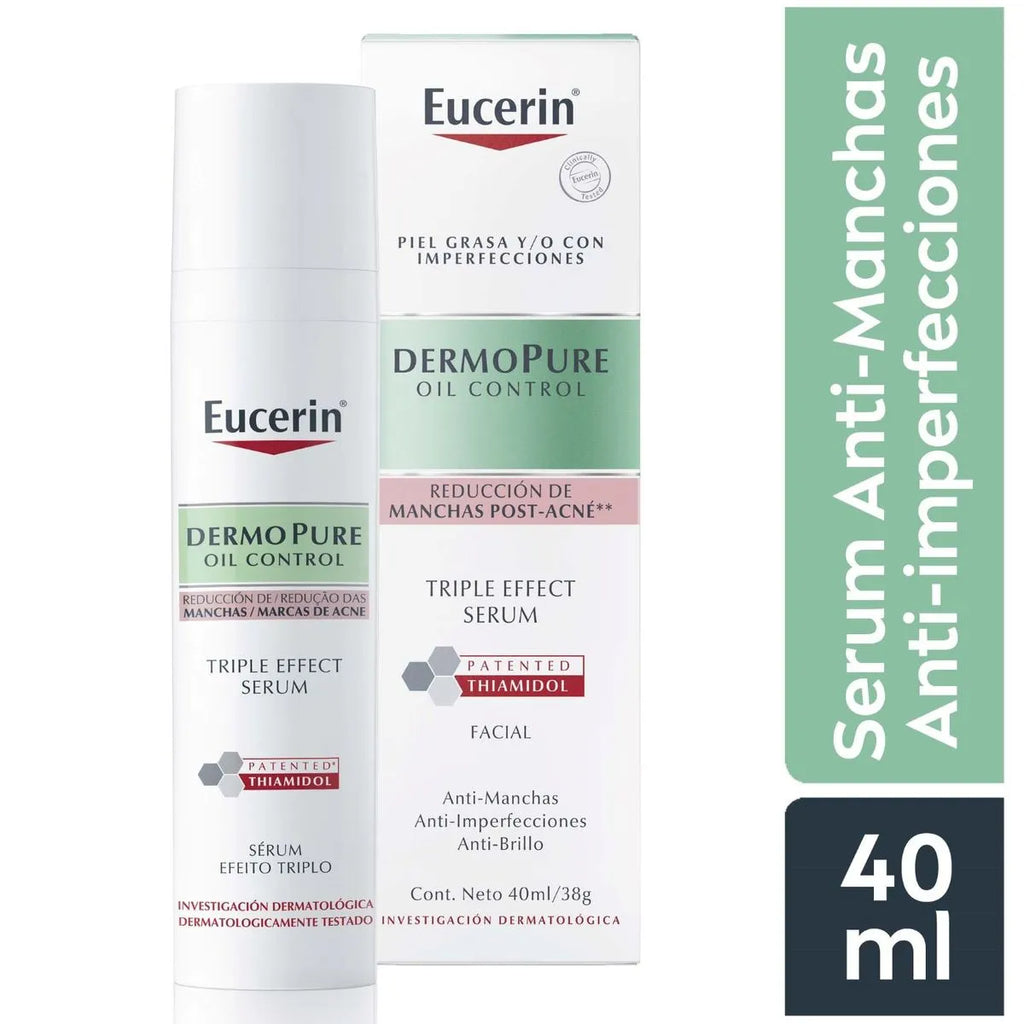 Eucerin DermoPure Oil Control Triple Effect Serum Post Acné - Frasco 40 ml