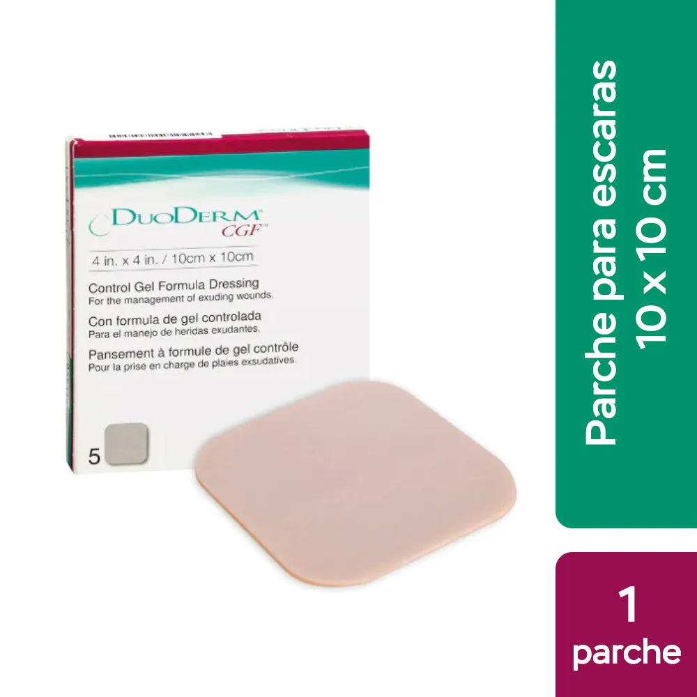 DuoDerm CGF Apósito (10 cm x 10 cm) - Caja 5 Und