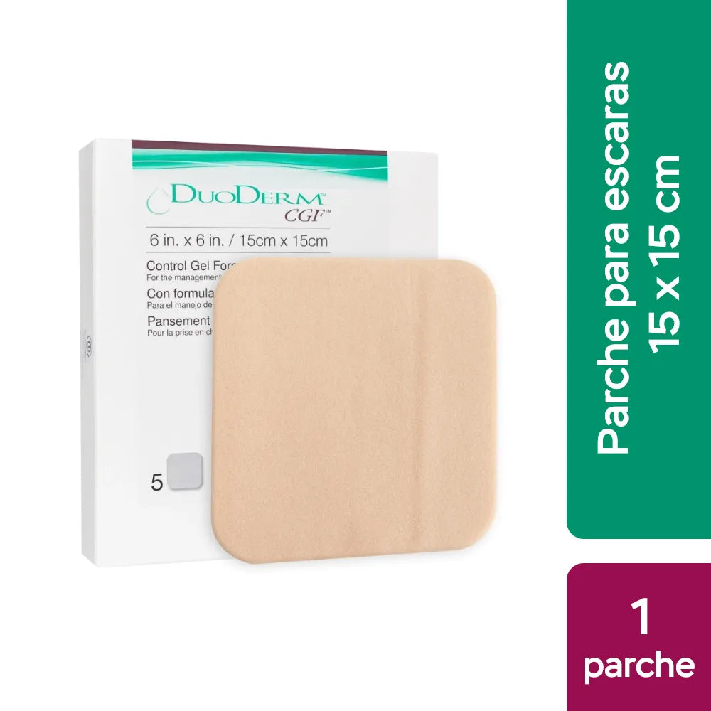 DuoDerm CGF Apósito (15 cm x 15 cm) - Caja 5 Und