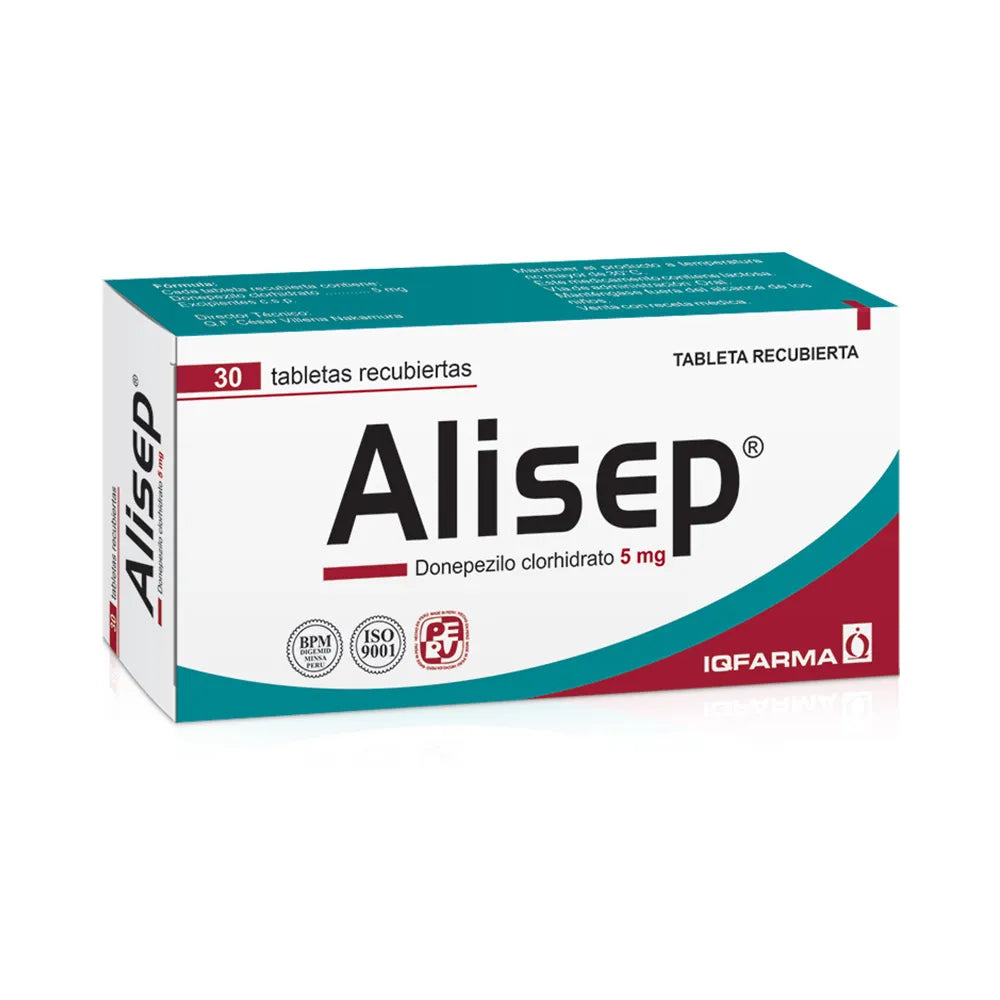 Alisep 5 mg (Donepezilo) - Caja 30 Tabletas