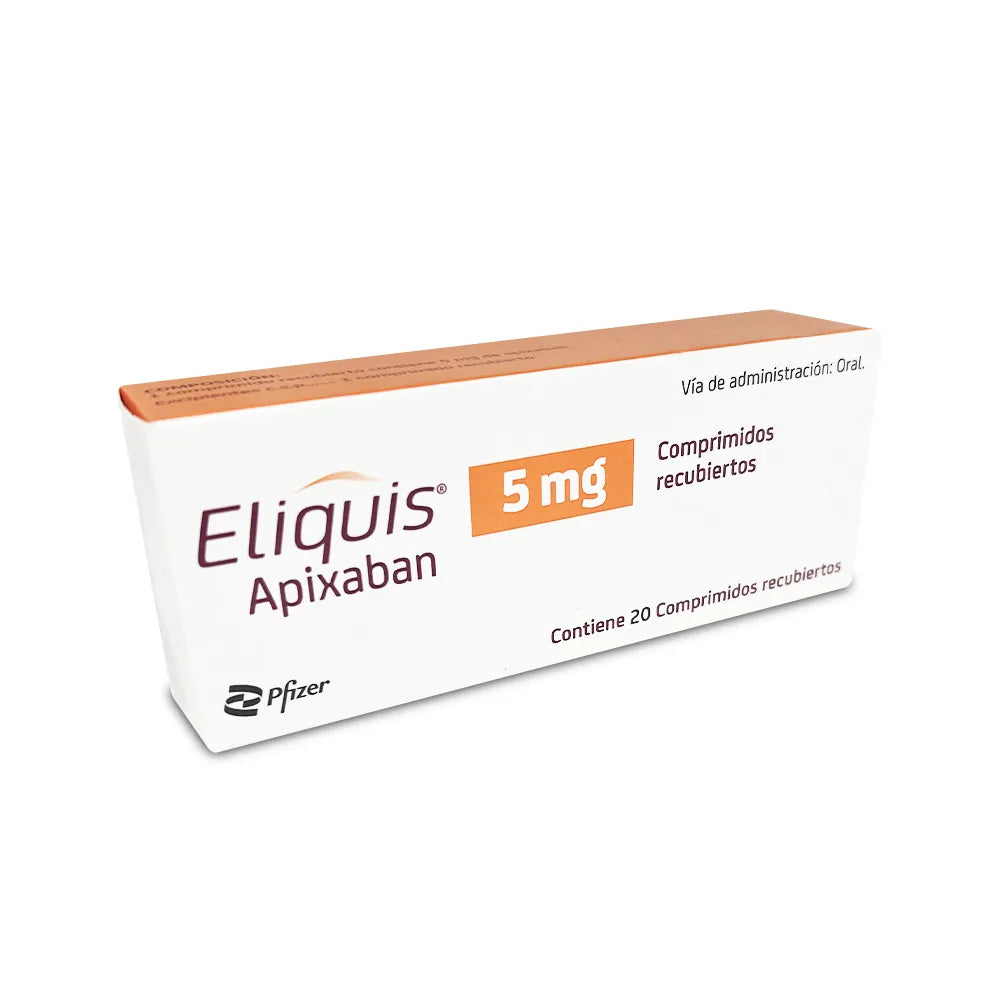 Eliquis 5 mg Comprimidos Recubiertos - Caja 20 und