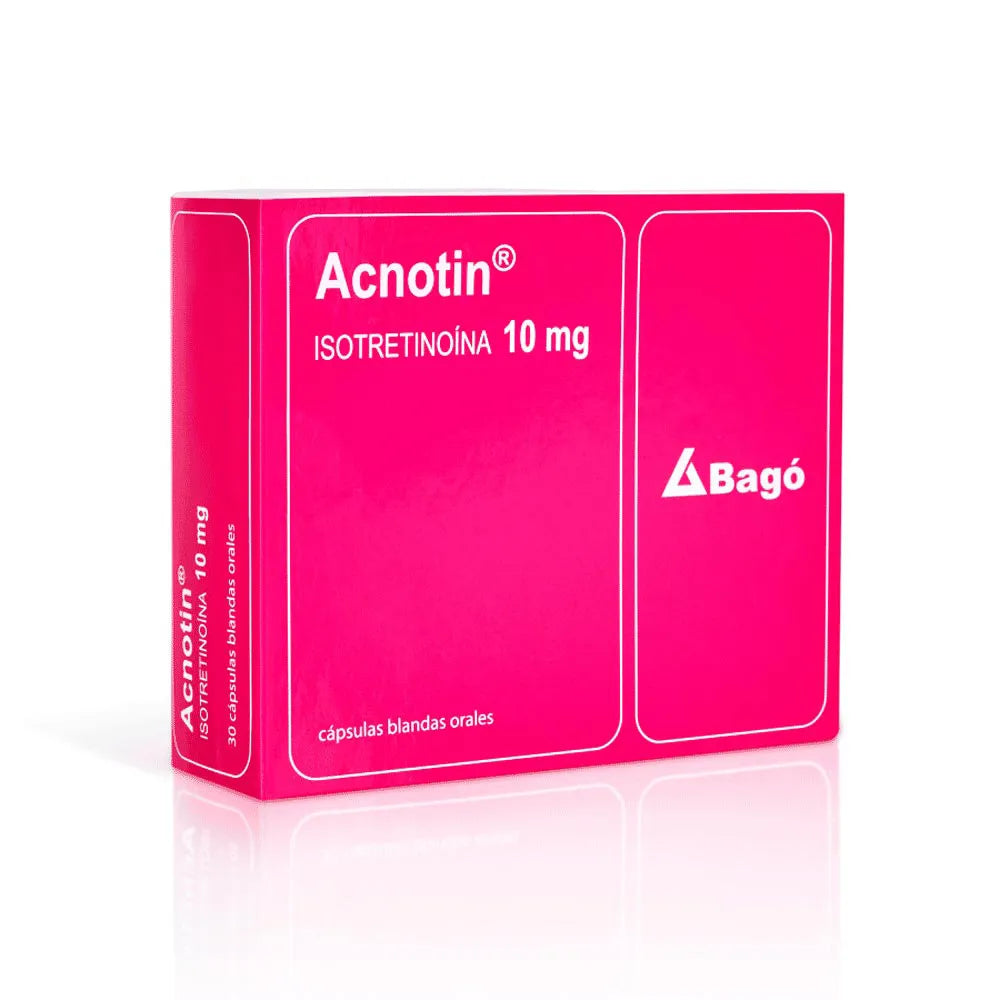 Acnotin 10mg (Isotretinoína) Cápsulas - Caja 30 und