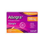 Allegra 120 mg Tabletas (fexofenadina) - Caja 10 und