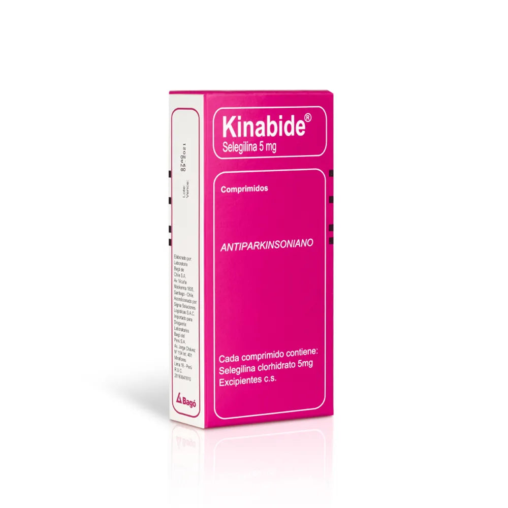 Kinabide 5mg ( Selegilina) Comprimidos - Caja 30 und