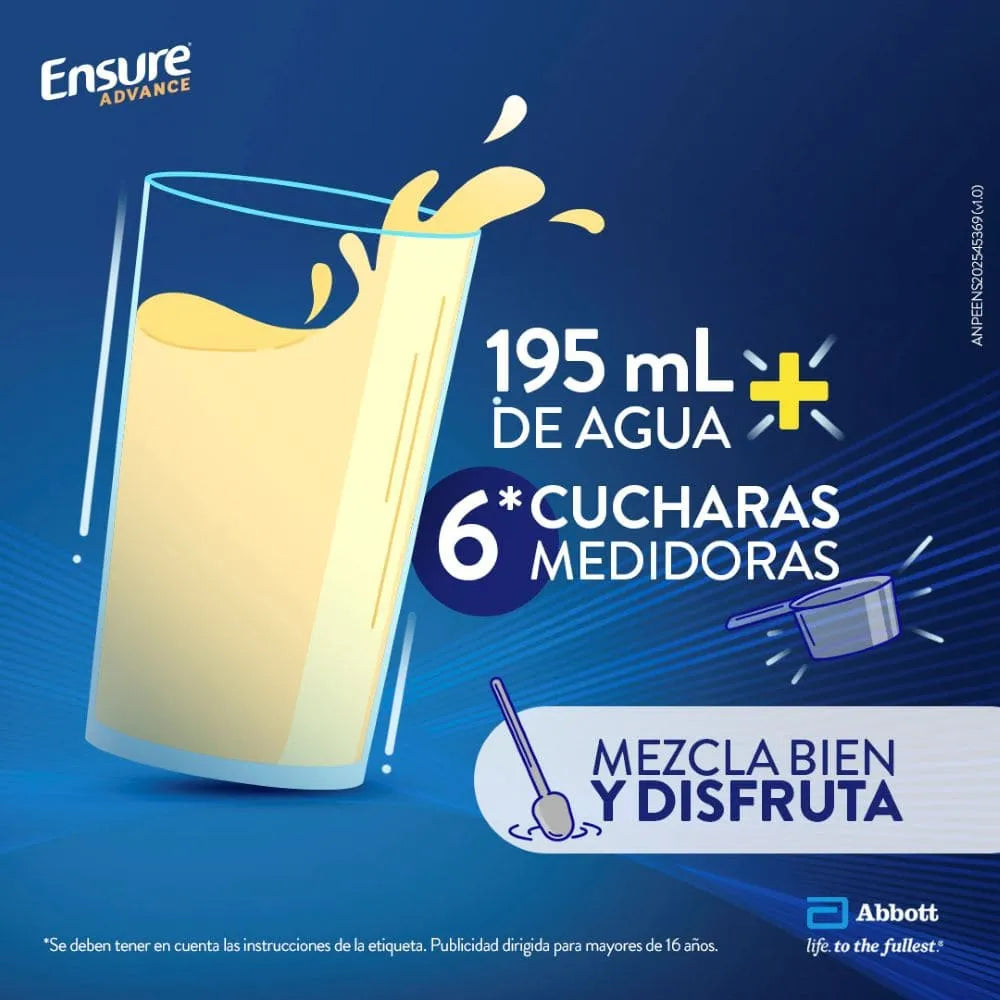 Ensure Advance con HMB en Polvo Sabor Vainilla - Lata 850 g