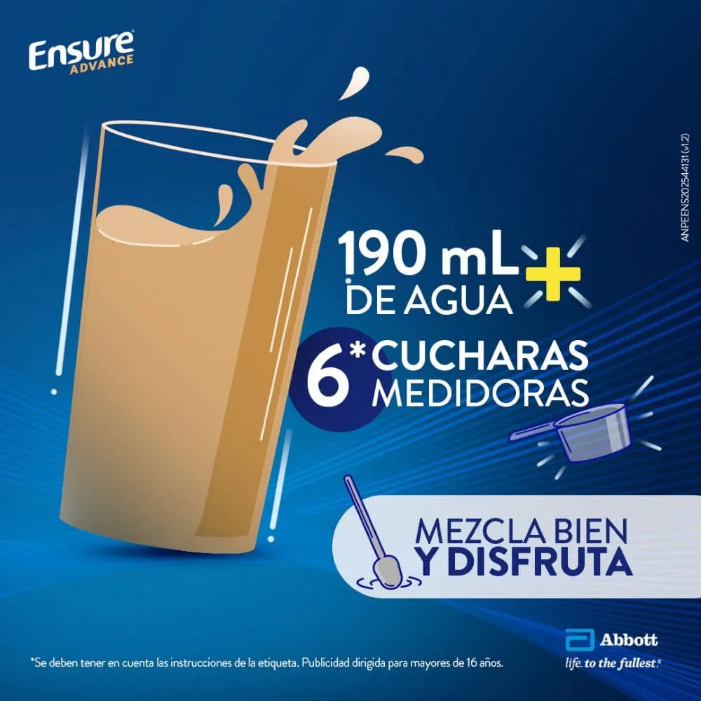 Ensure Advance con HMB en Polvo Sabor Chocolate - Lata 850 g