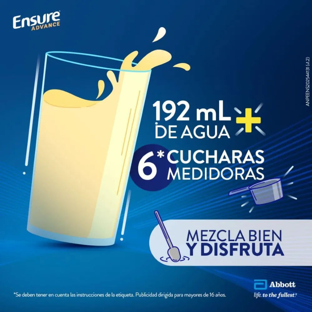 Ensure Advance con HMB en Polvo Sabor Fresa Plátano - Lata 850 g