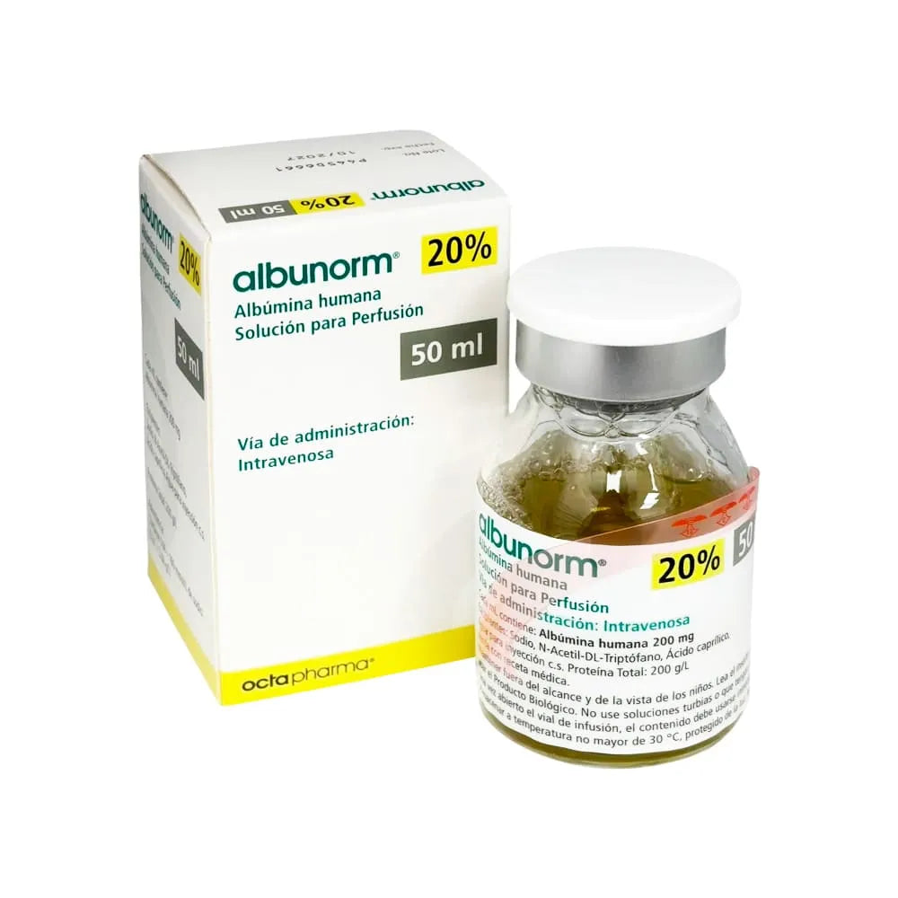 Albunorm 20% Solución para Perfusión - Frasco 50 ml