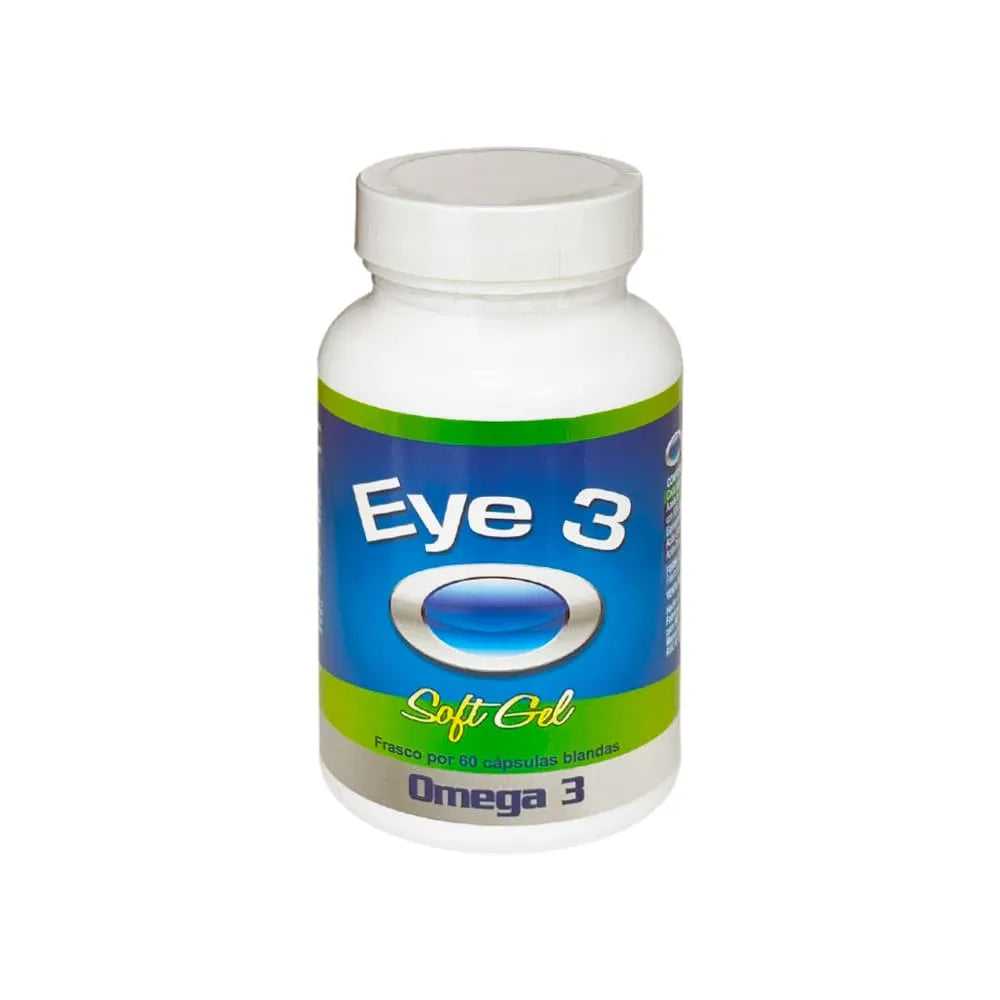Eye 3 (Omega-3 de alta pureza) - Frasco 60 Cápsulas Blandas