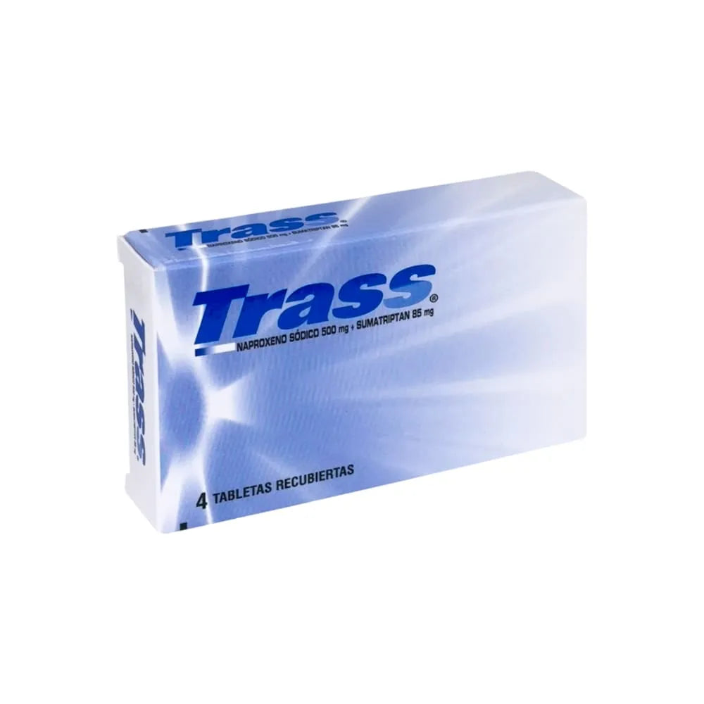 Trass 500 mg + 85 mg Tabletas Recubiertas - Caja 4 und