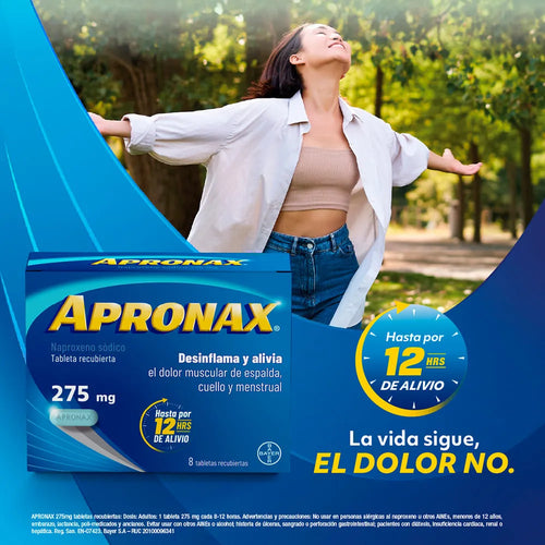 Apronax 275 mg Tabletas - Caja 8 und