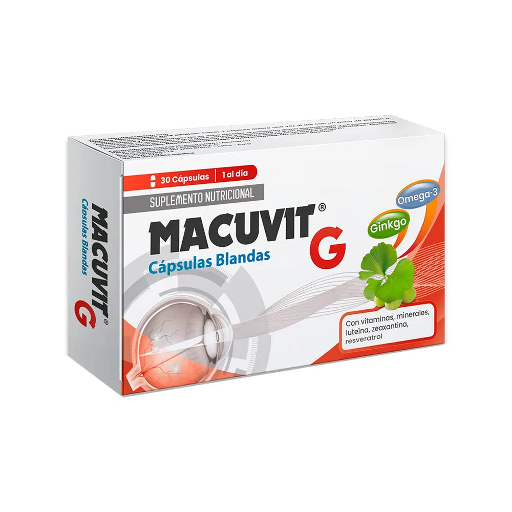 Macuvit G (Ginkgo Biloba + Omega) - Caja 30 Cápsulas Blandas