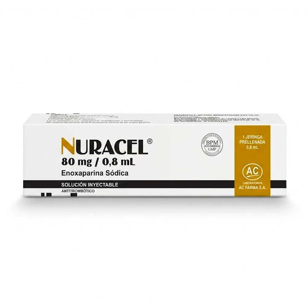 Nuracel 80 mg/0.8 ml Solución Inyectable - Caja 1 und