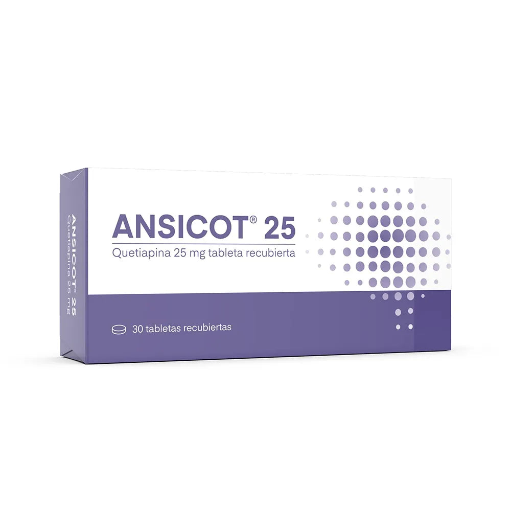 Ansicot 25 mg Tabletas Recubiertas - Caja 30 und