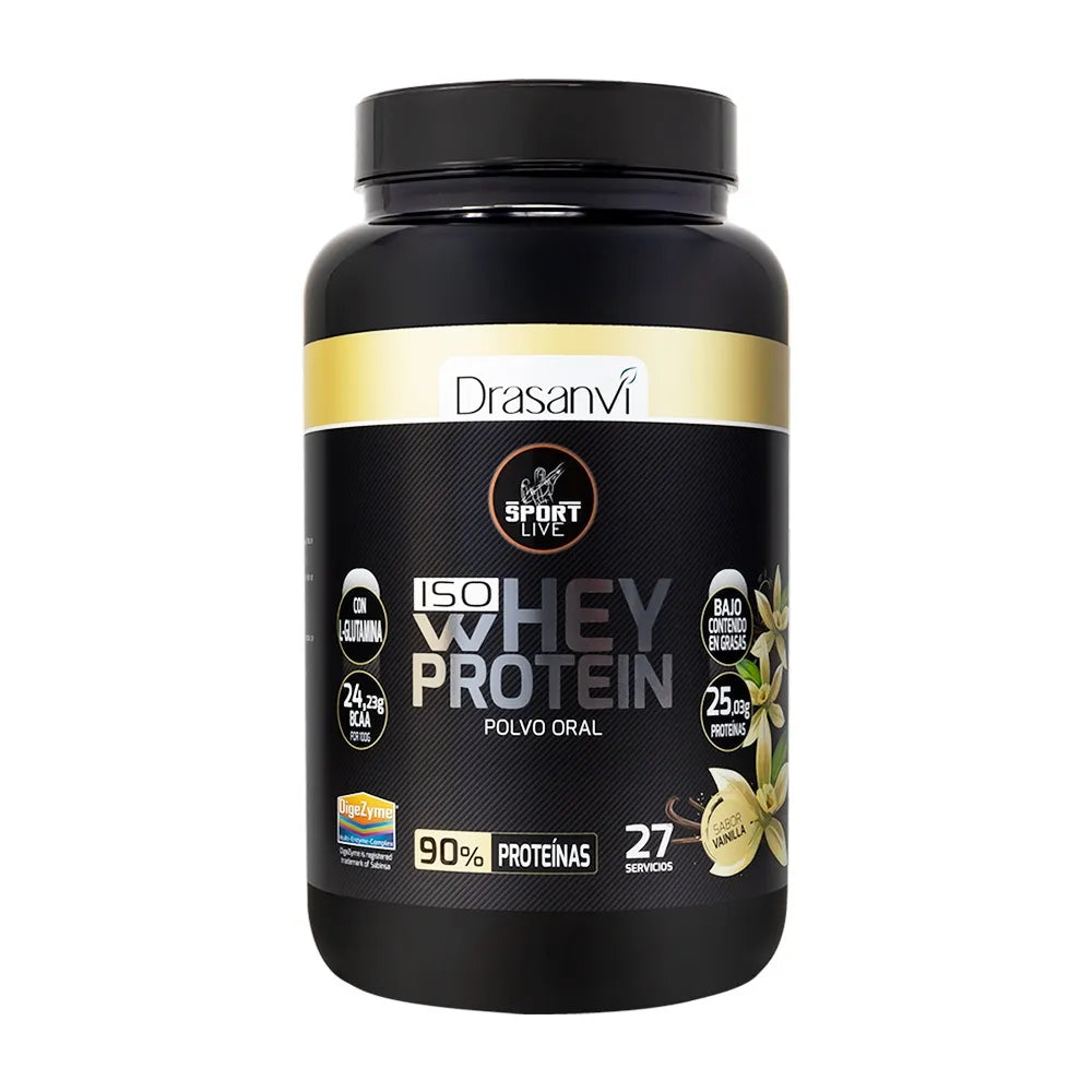 Drasanvi Sport Live Iso Whey Protein Sabor Vainilla - Frasco 800 g