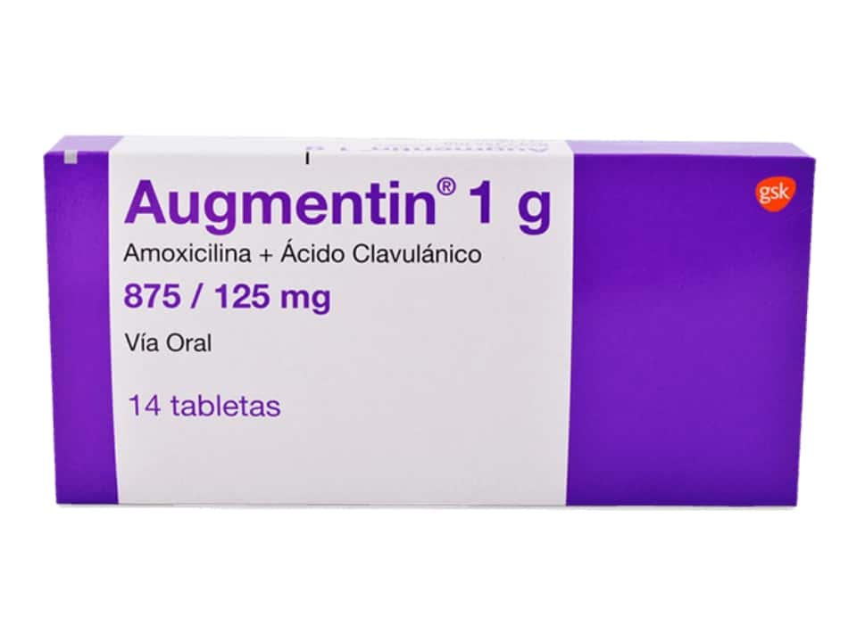 Augmentin 1 g 875 mg + 125 mg Tabletas - Caja 14 und