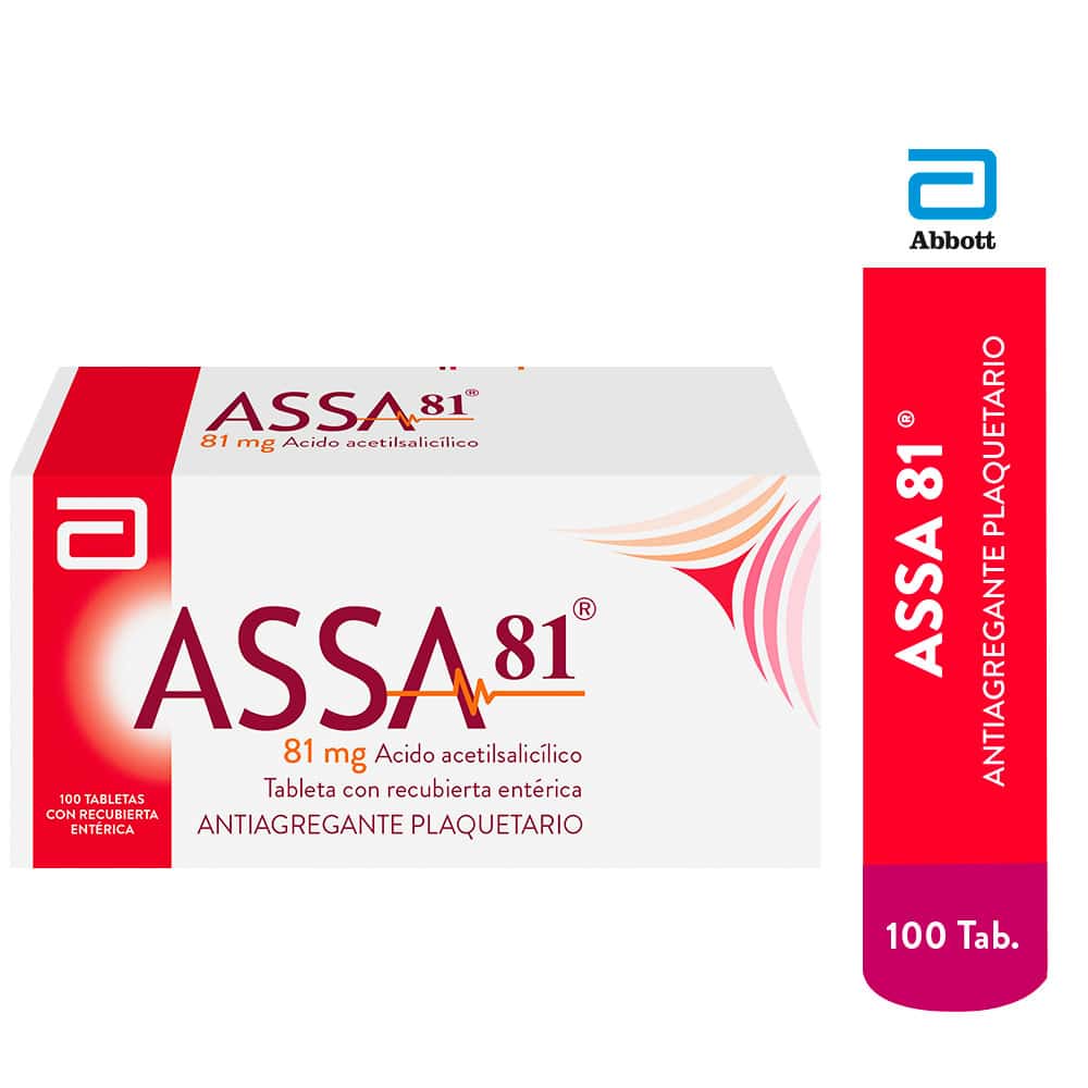 Assa 81 mg Tabletas - Caja 100 und
