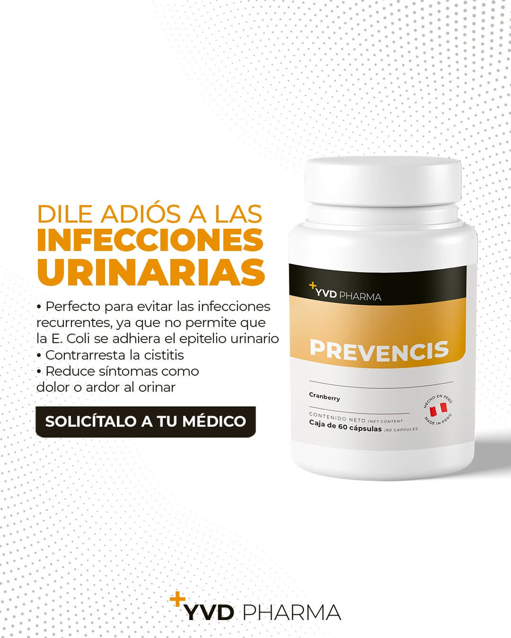 YVD Pharma Prevencis Plus - Frasco 60 Cápsulas