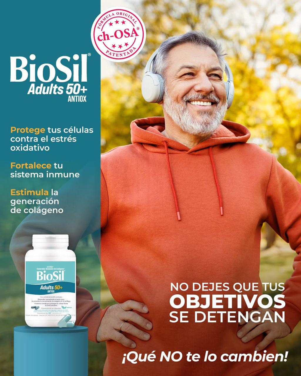 BioSil Adults (50+) - Frasco con 60 Cápsulas