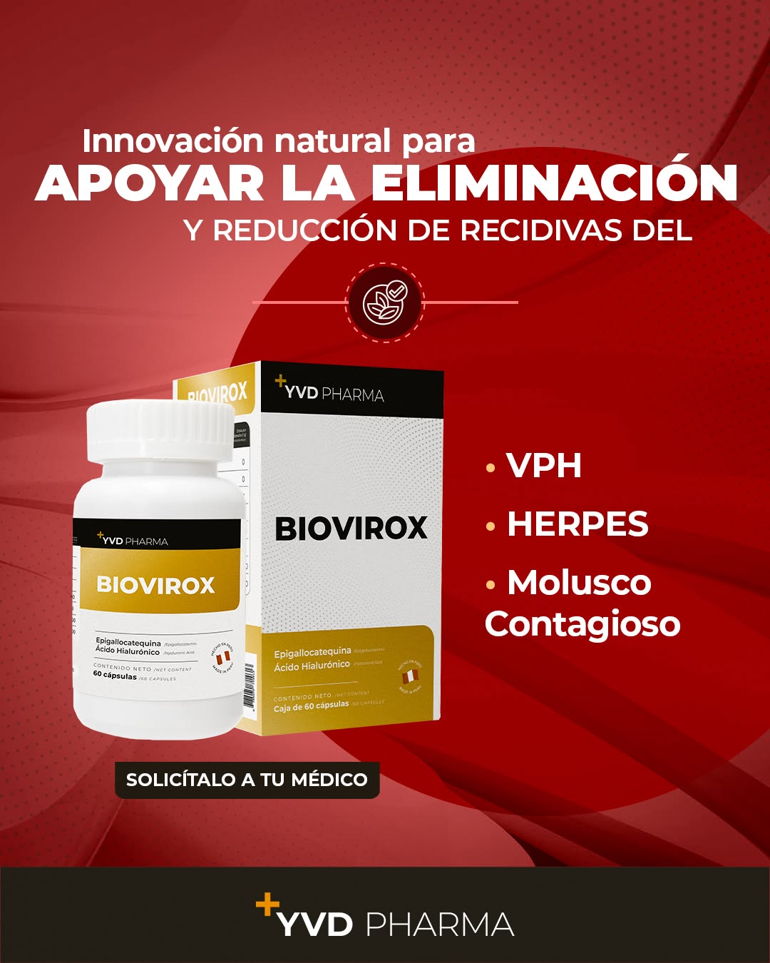 YVD Pharma Biovirox - Frasco 60 Cápsulas