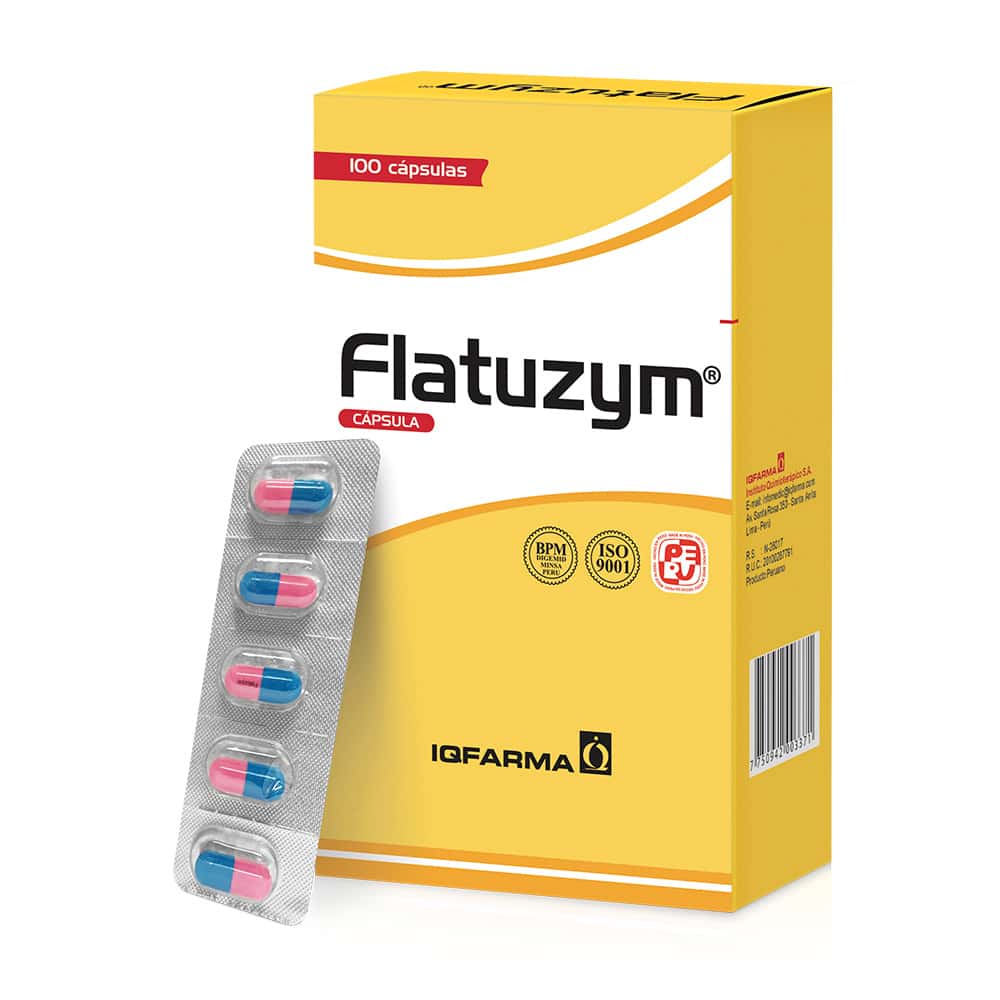 Flatuzym Advance Cápsula - Caja 100 Unidades