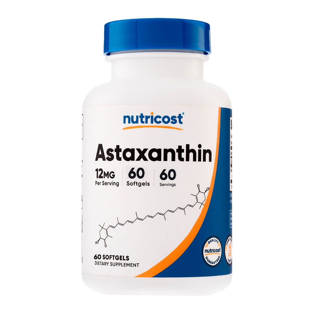 Astaxantina Cápsula Blanda Nutricost - Frasco de 120 Und.