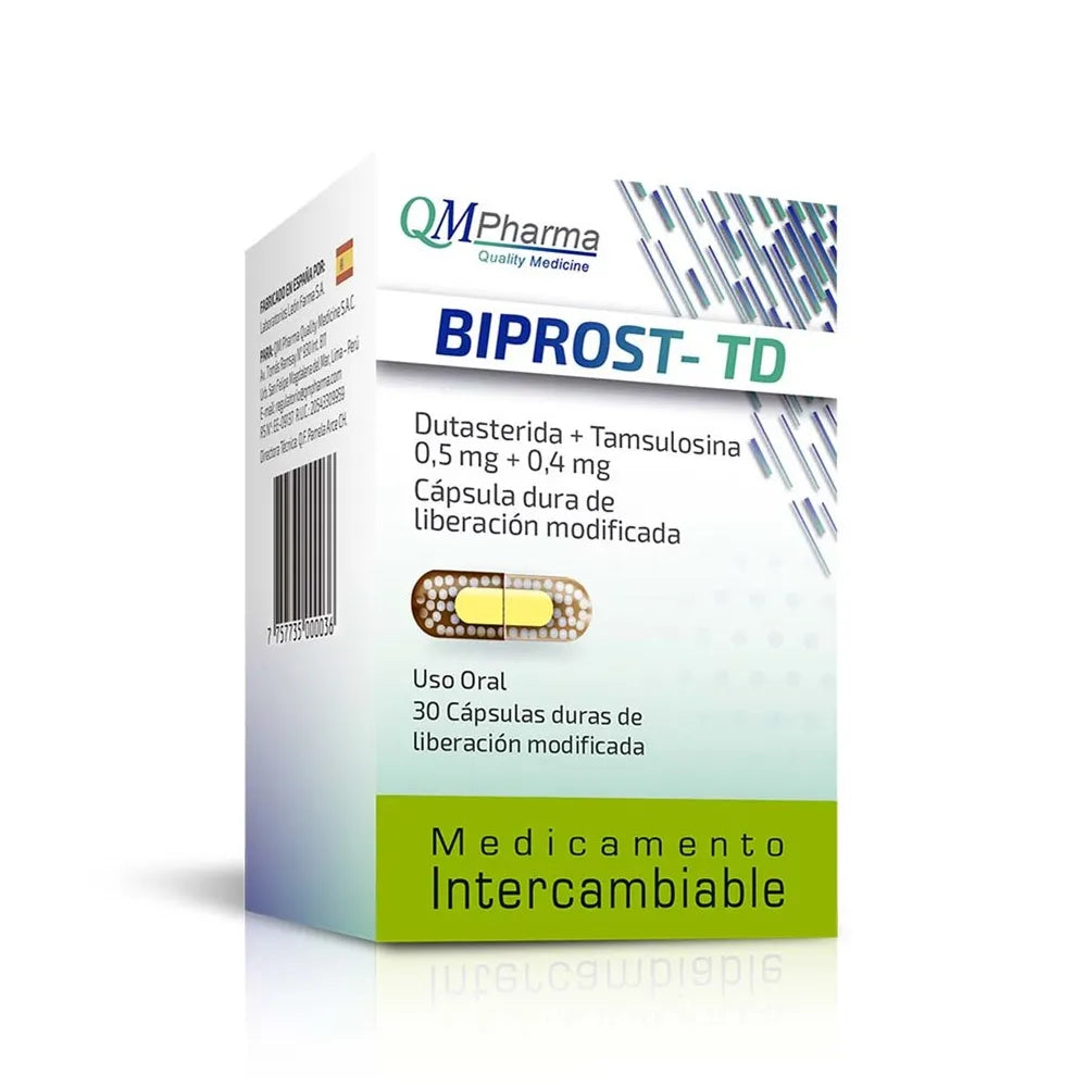 BIPROST TD 0.5 mg + 0.4 mg - Frasco 30 Cápsulas