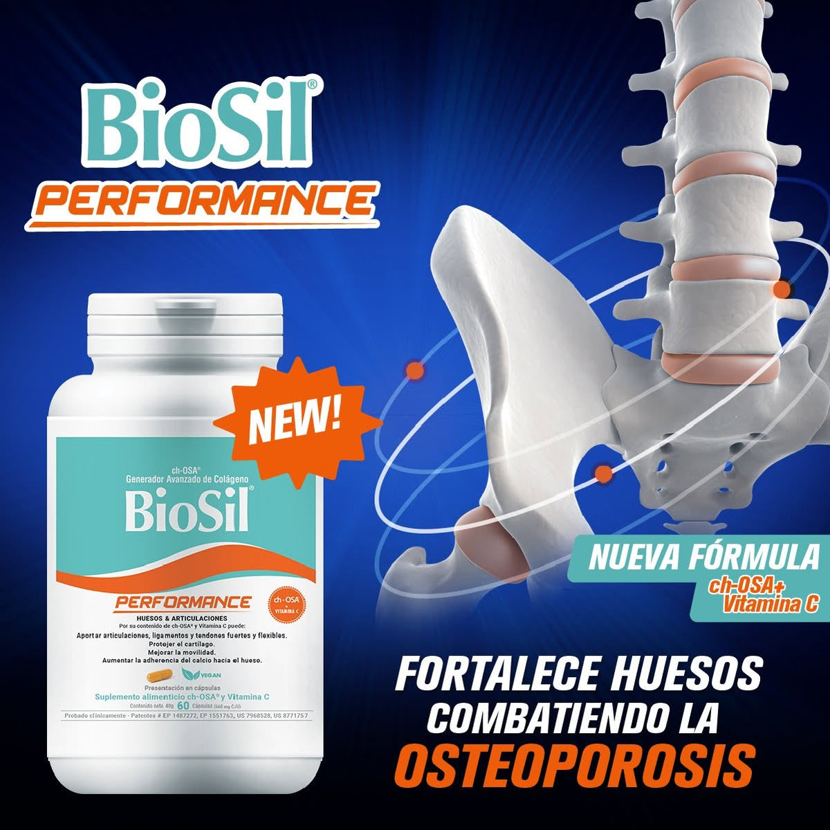 BioSil Performance - Frasco con 60 Cápsulas