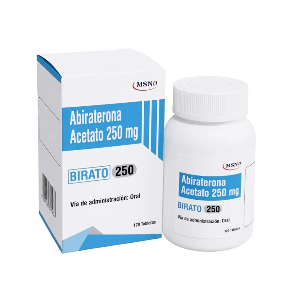 Birato 250 mg (Abiraterona) - Frasco 120 Tabletas Orales