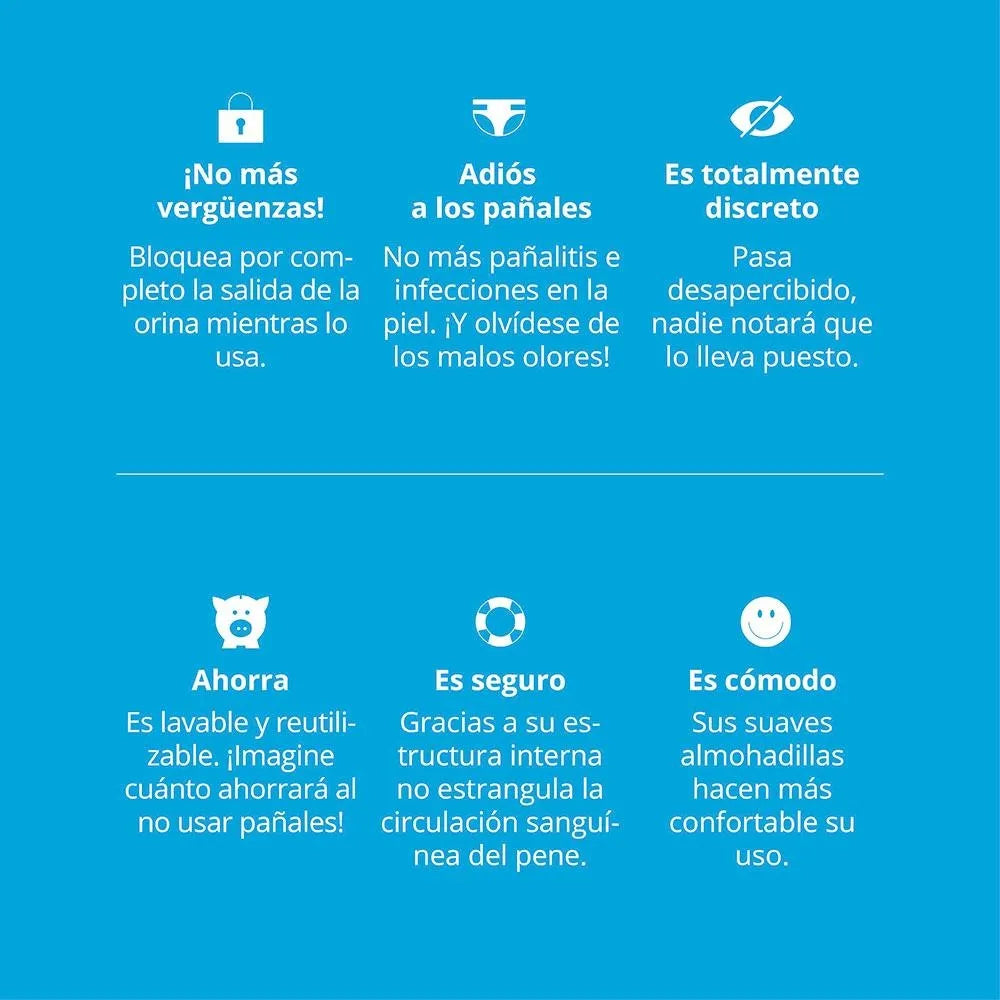 Uroclamp: Pinza Urinaria de Hombre - Ajustable y Lavable