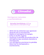 Climadiol 2 mg - 30 Tabletas – Alivio Síntomas de la Menopausia