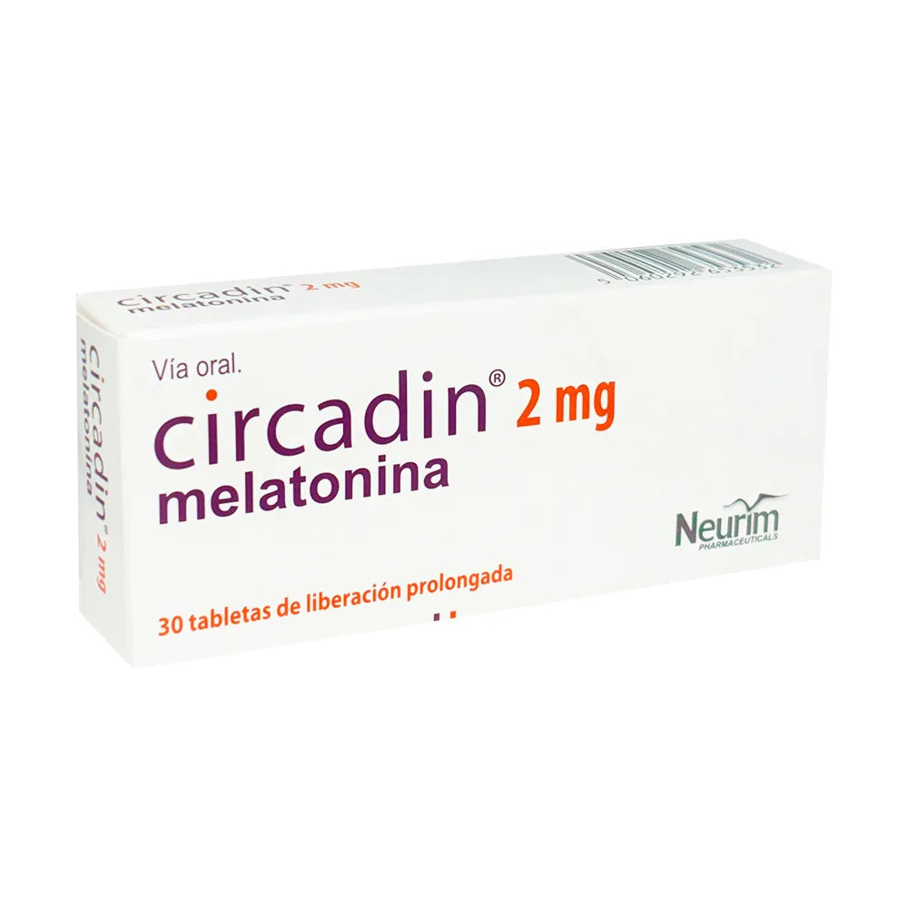 Circadin 2 mg (Melatonina) – 30 Tabletas