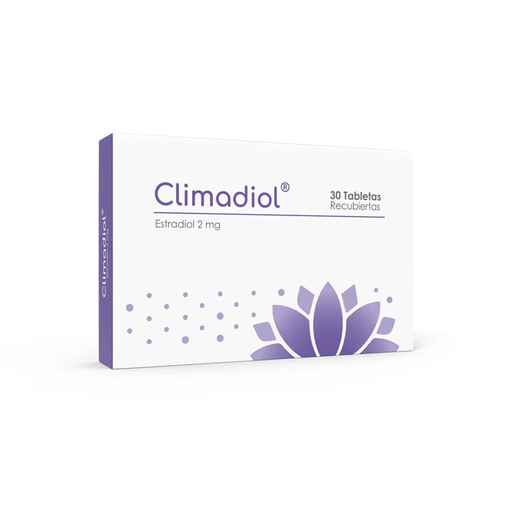Climadiol 2 mg - 30 Tabletas – Alivio Síntomas de la Menopausia