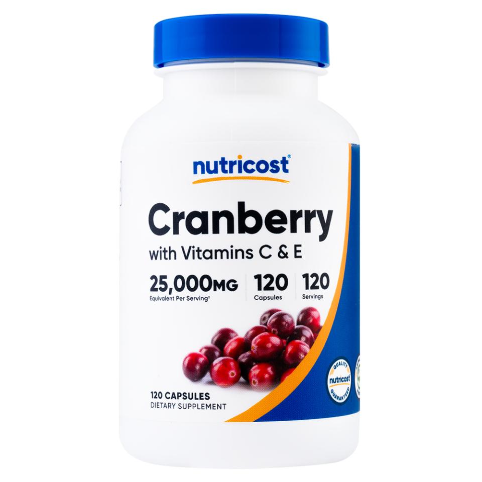 Cranberry + Vitamina C y E - Frasco de 120 Cápsulas
