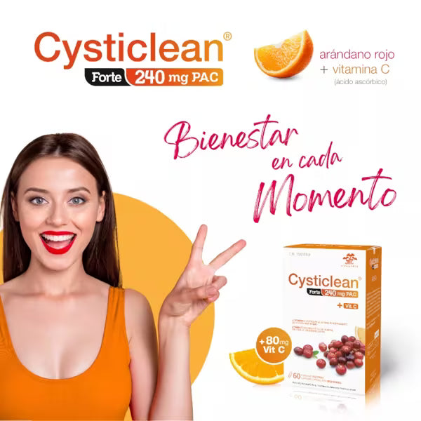 Cysticlean Forte + Vitamina C - 30 Cápsulas