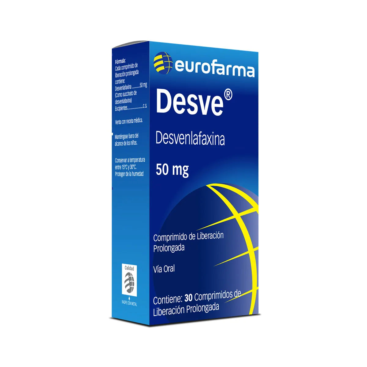 Desve 50 mg (Desvenlafaxina) - 30 Comprimidos