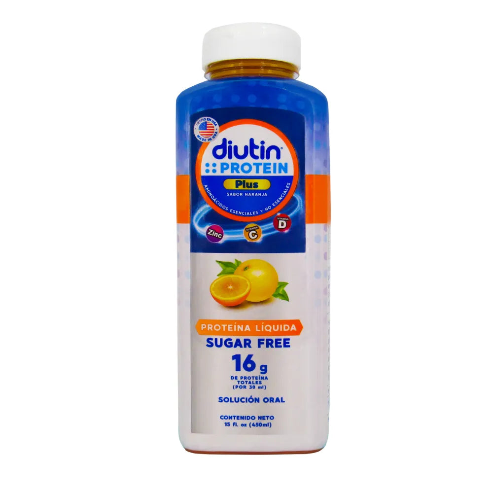 Diutin Protein Plus Sabor Naranja - Frasco 900 ml