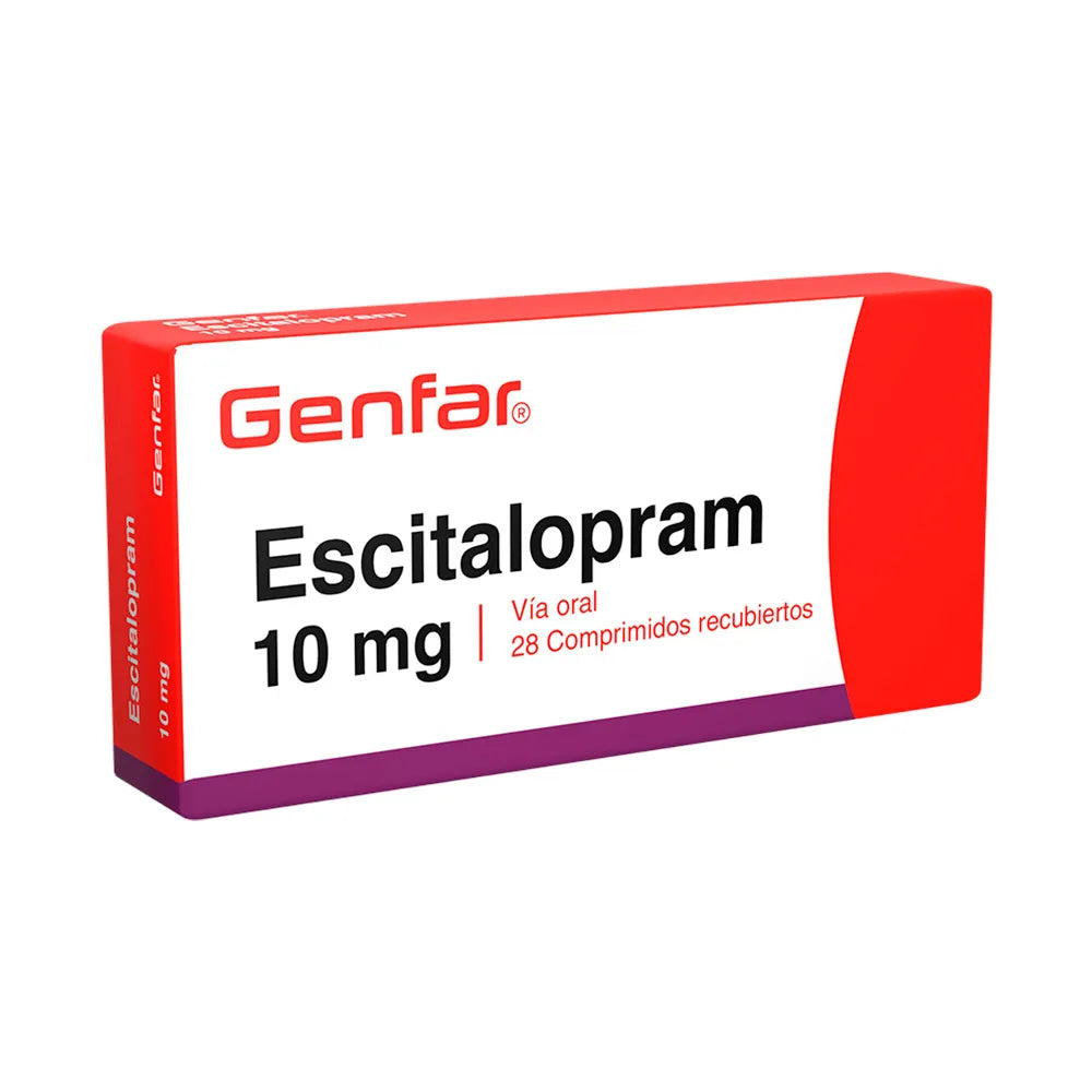 Escitalopram 10 mg GF - Caja 28 Comprimidos Recubiertos