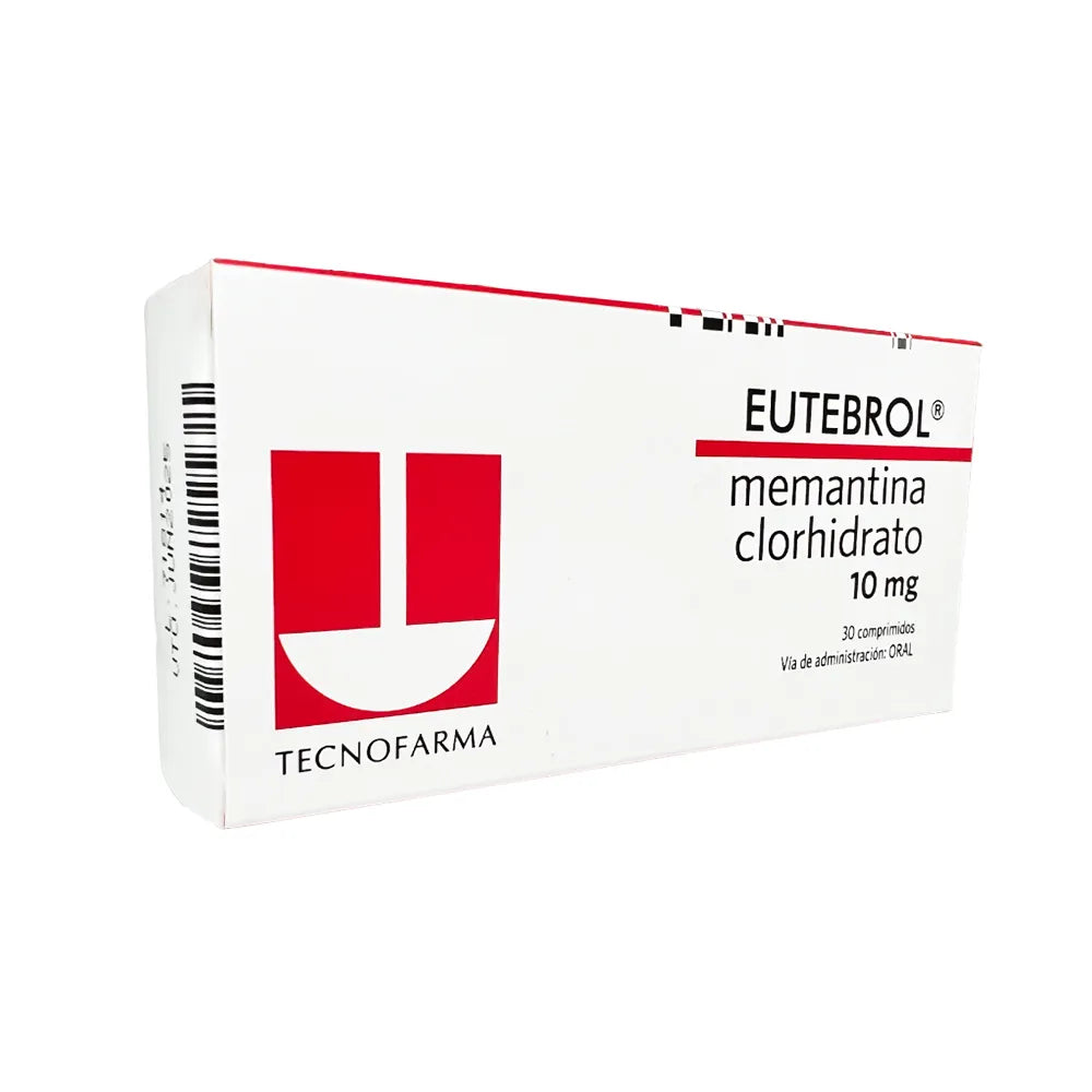 Eutebrol 10 mg (Memantina)- Caja 30 Comprimidos