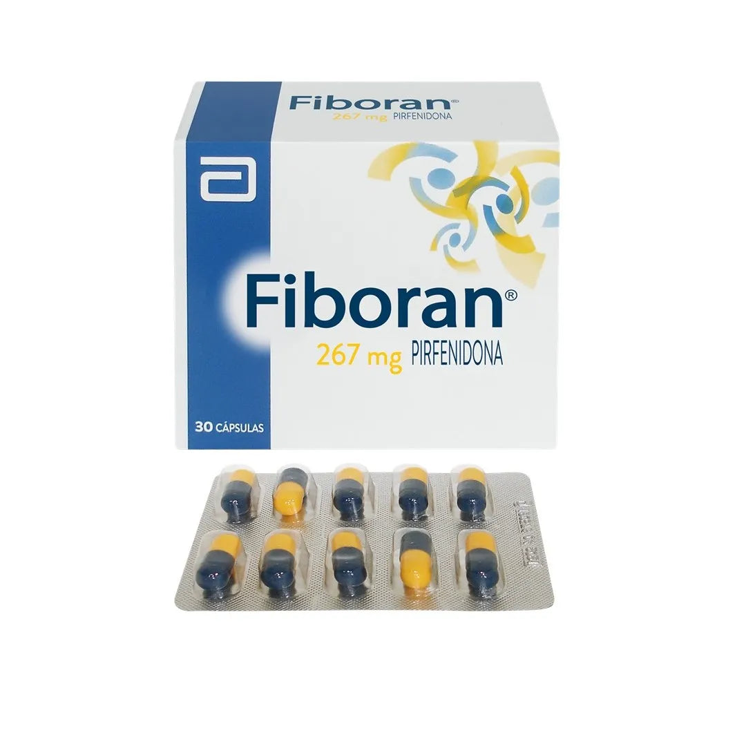 Fiboran 267 mg  - Pirfenidona - 30 Cápsulas