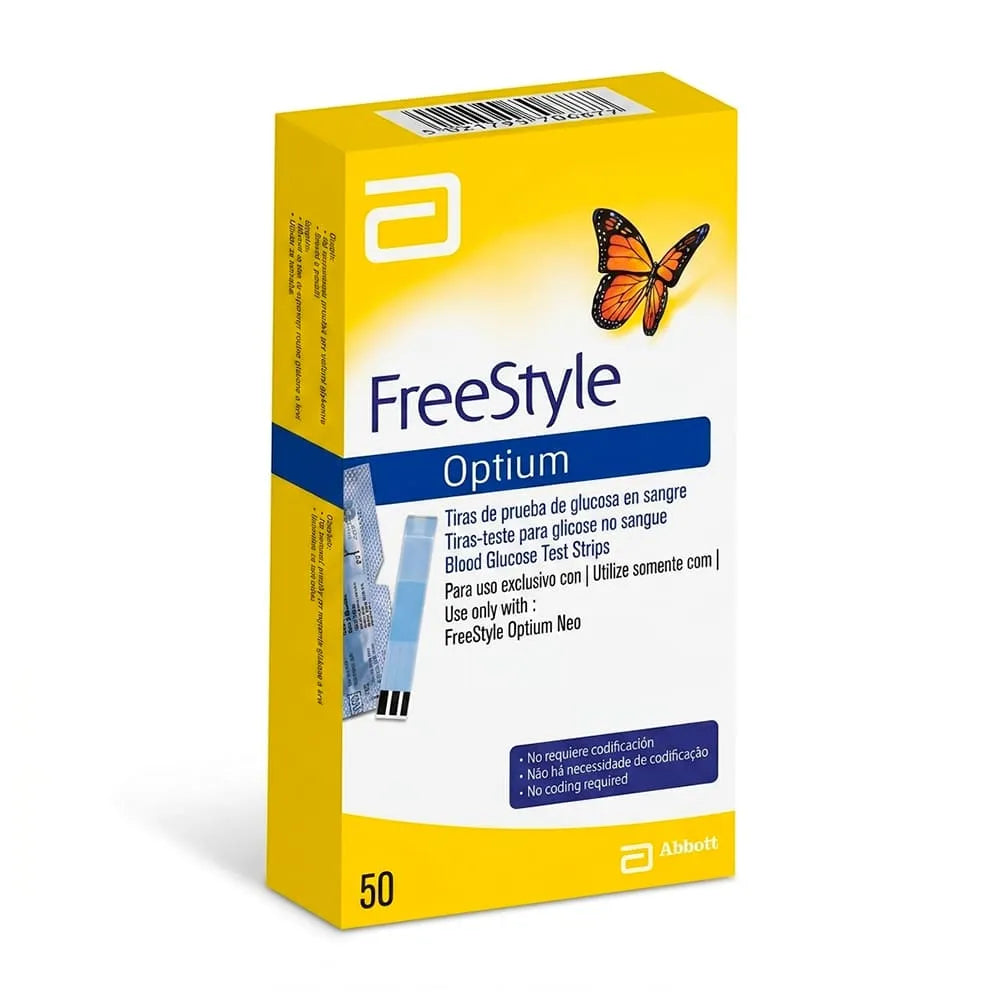 Freestyle Optium Tiras Reactivas - Caja 50 und
