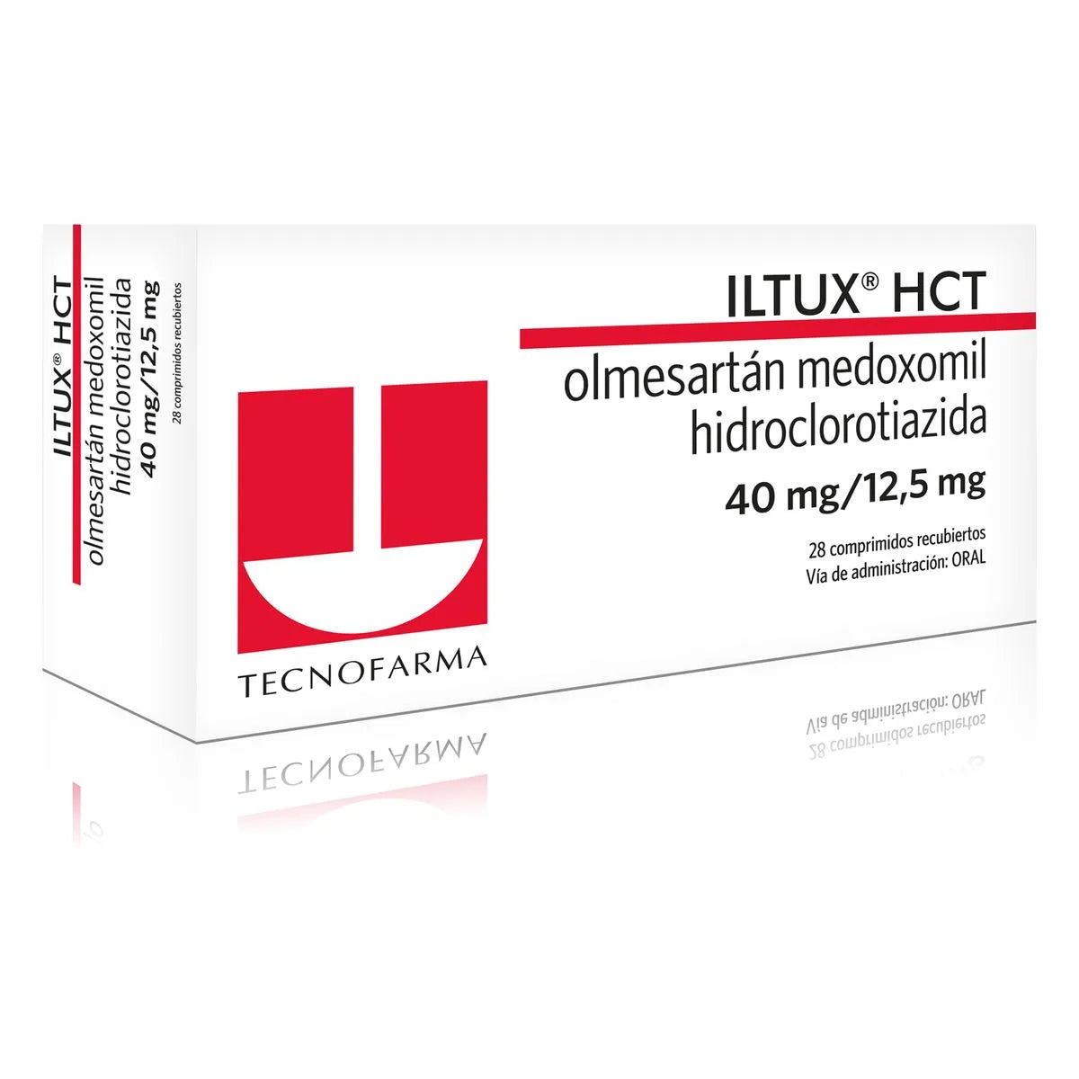Iltux HCT 40 mg + 12.5 mg (Olmesartán + Hidroclorotiazida) 28 Comprimidos