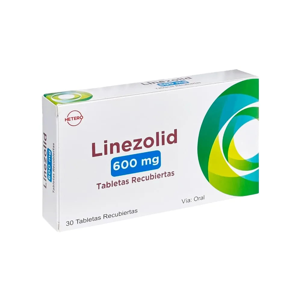 Linezolid 600 mg HT - Caja 30  Tabletas Recubiertas