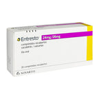 Entresto 24 mg + 26 mg - (sacubitril/valsartán) - 30 Comprimidos Recubiertos