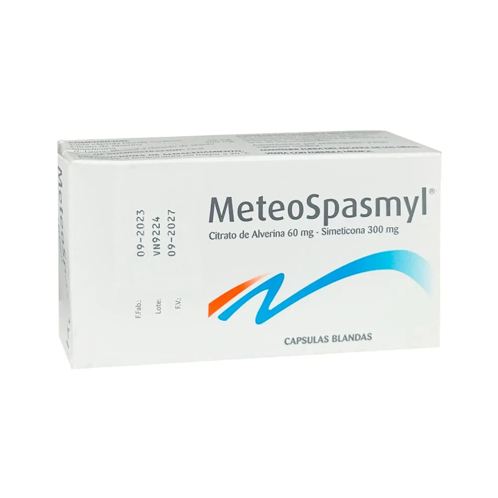 Meteospasmyl 60 mg + 300 mg - 30 Cápsulas Blandas