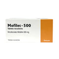 Mofilet 500 mg - Micofenolato de Mofetilo - 50 Tabletas